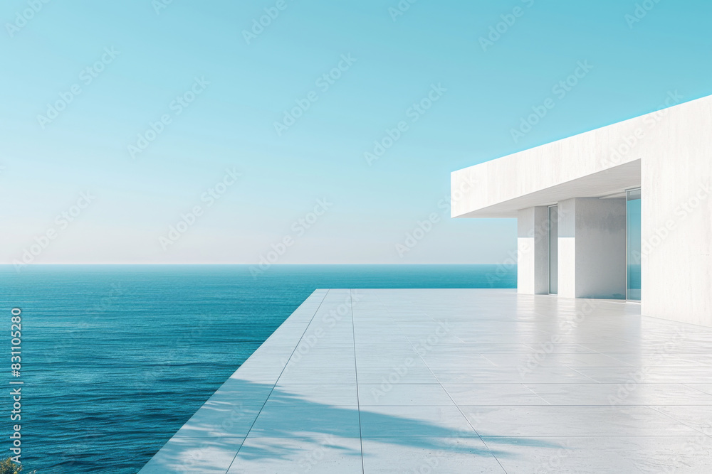 Modern buildings by the lake. Empty architectural background.
Modern buildings by the lake. Empty architectural background.