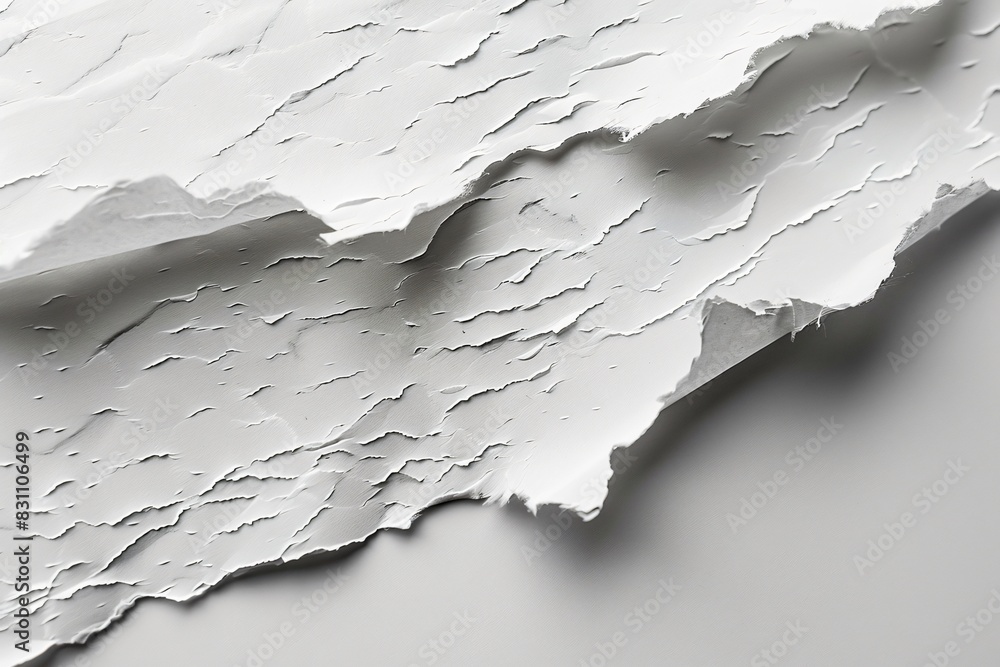 Obraz premium Torn white paper