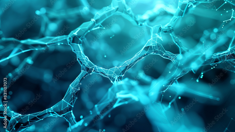 Aquamarine abstract bringing scientific purity to life, ideal for science webinars,