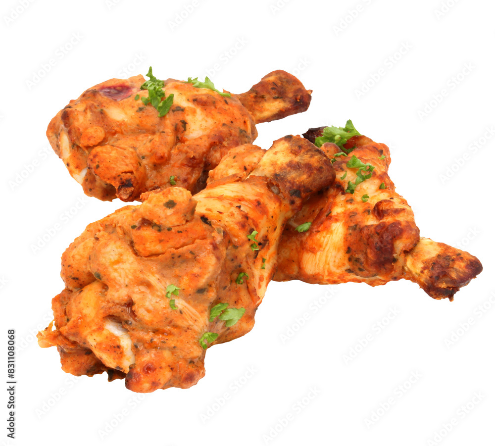Chicken wings , chicken drumsticks / Transparent background Chicken wings , chicken drumsticks / Transparent background