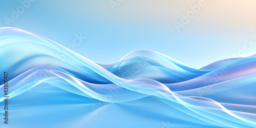 abstract blue waves