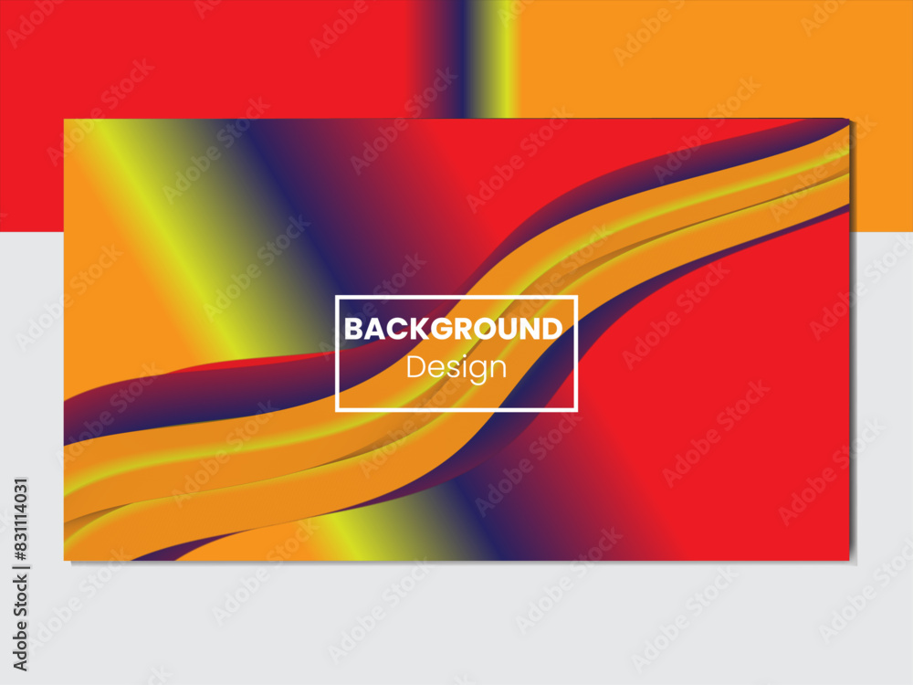 Fototapeta premium Colorful Fluid Background Design Layout 