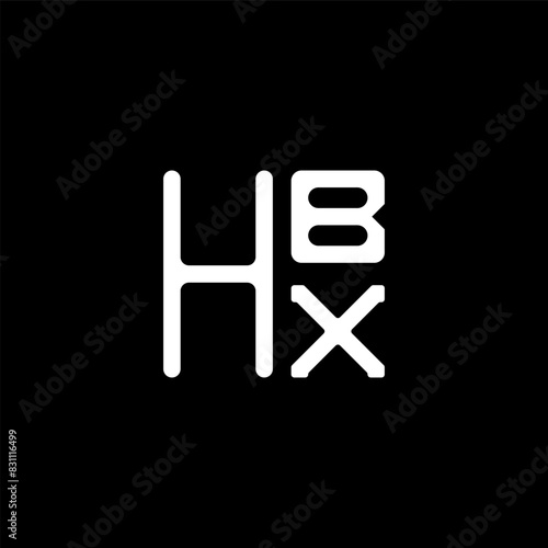 HBX letter logo vector design, HBX simple and modern logo. HBX luxurious alphabet design