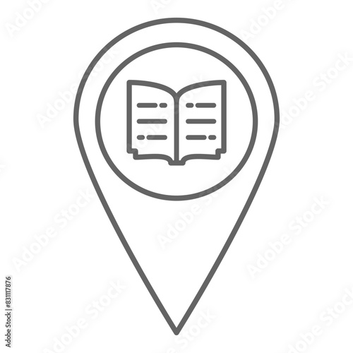 Map navigation icon, vector illustration, simple design, best used for web