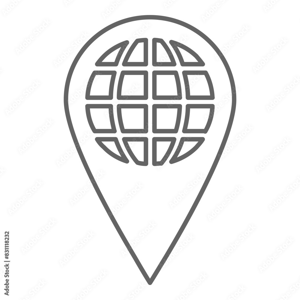 Map location icon, vector illustration, simple design, best used for web Map location icon, vector illustration, simple design, best used for web