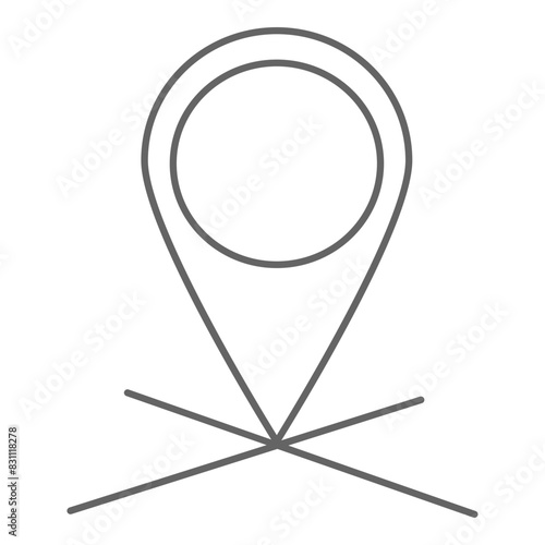 Location icon, vector illustration, simple design, best used for web