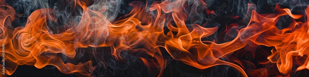 Untamed Beauty of Fiery Waves Untamed Beauty of Fiery Waves