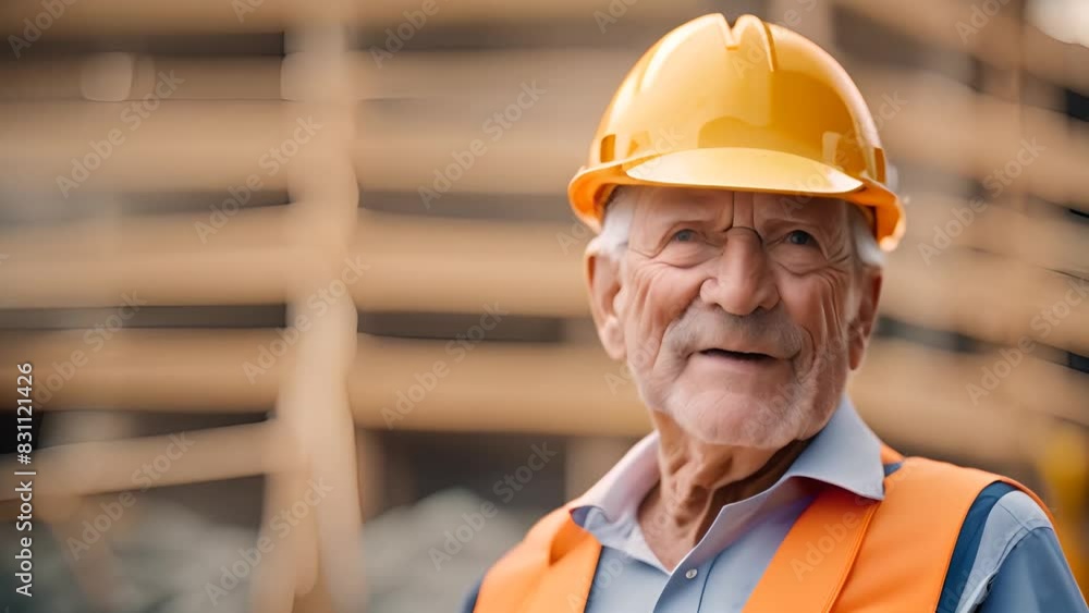 Man Wearing Hard Hat and Safety Vest Generative AI Man Wearing Hard Hat and Safety Vest Generative AI