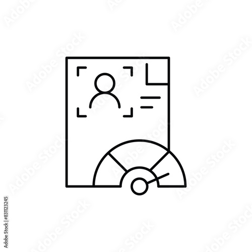 debtor thin outline icon vector design good for website and mobile app