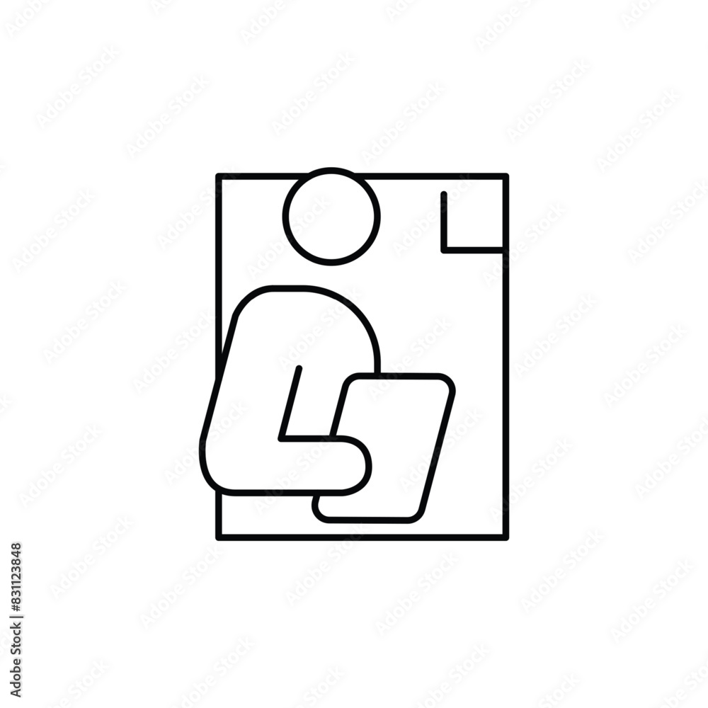 account officer thin outline icon vector design good for website and mobile app account officer thin outline icon vector design good for website and mobile app
