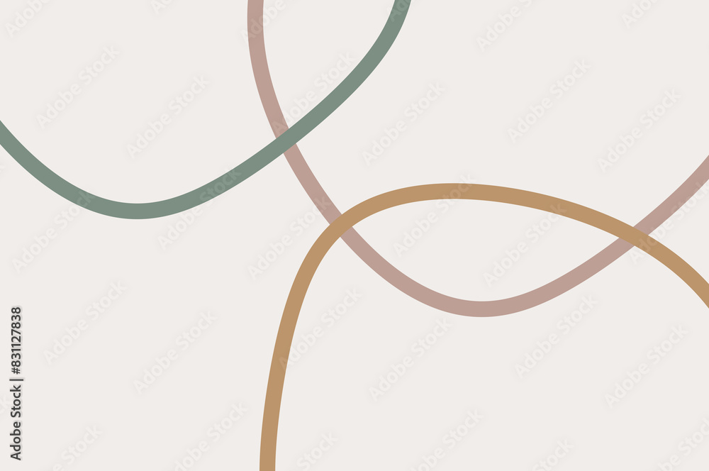 Soft and simple yellow-green abstract irregular lines Soft and simple yellow-green abstract irregular lines