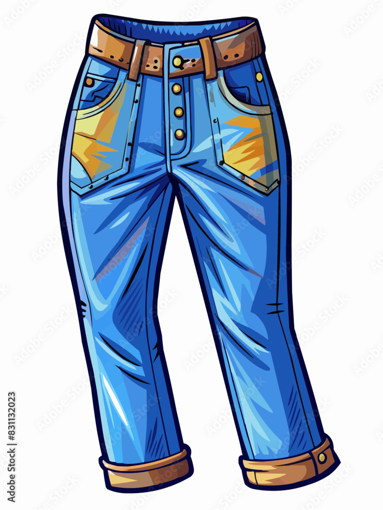 blue jeans isolated on white blue jeans isolated on white