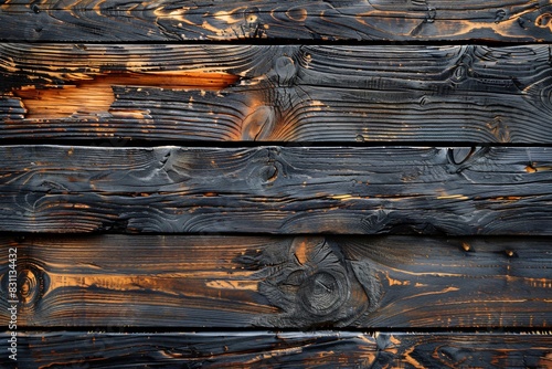 Close-up wooden wall knot photo
