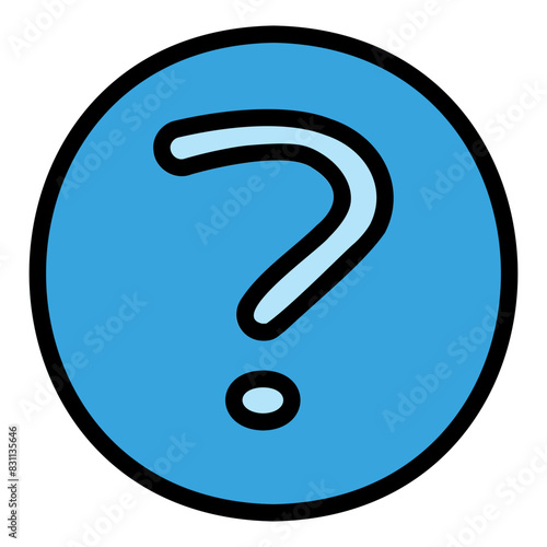 Help Icon in Filled Line Style