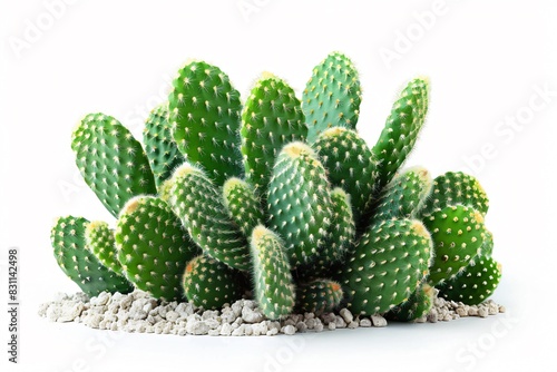 Cactus with numerous small green leaves