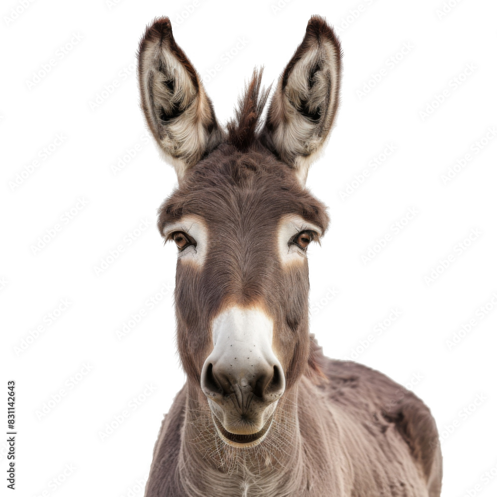 Donkey on white background Donkey on white background