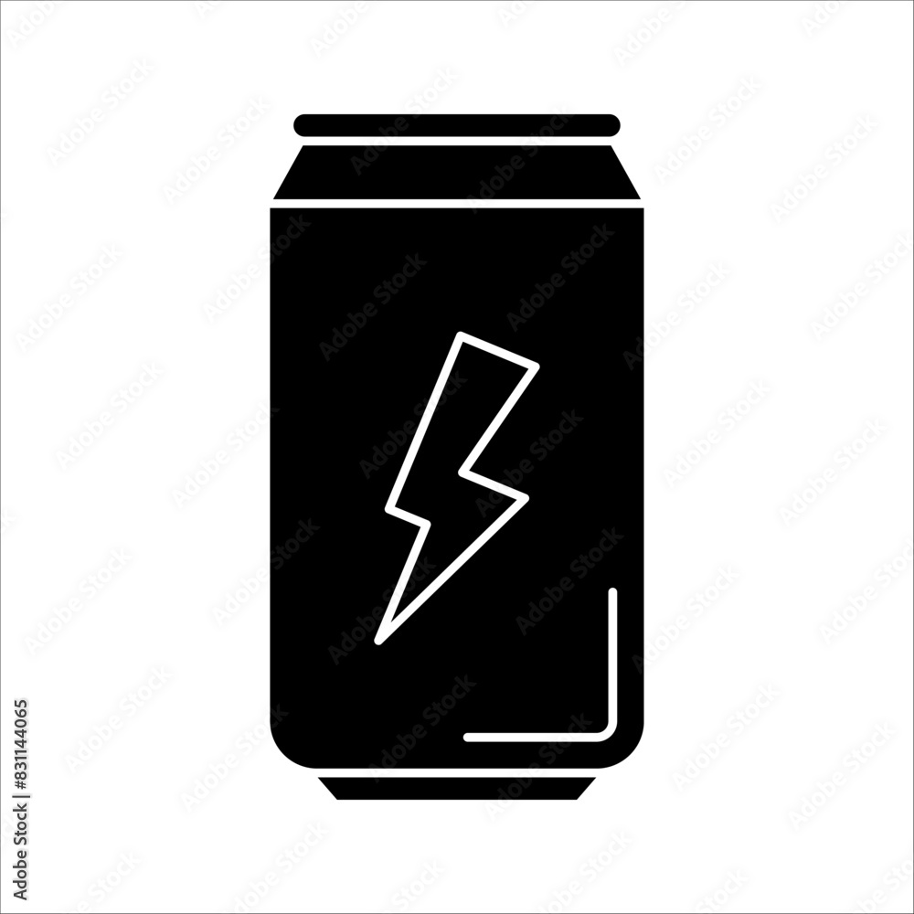 energy drink can icon. aluminum soda can line art vector icon for apps and websites on white background. energy drink can icon. aluminum soda can line art vector icon for apps and websites on white background.