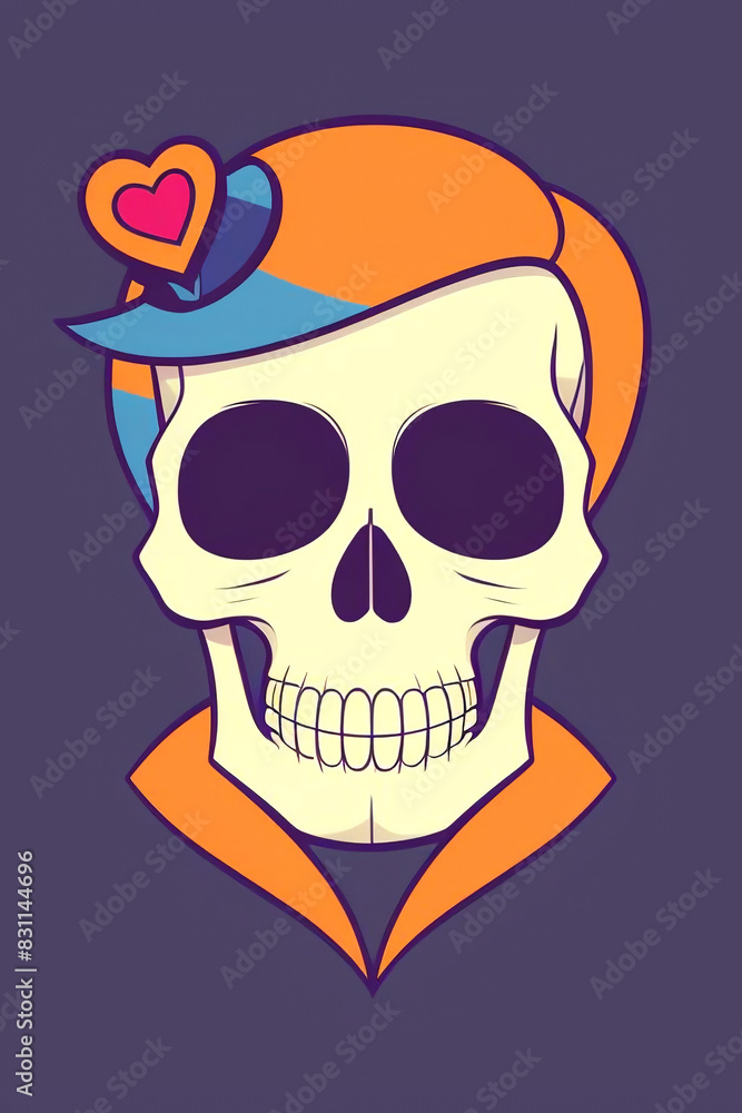 skull colorfull art design skull colorfull art design