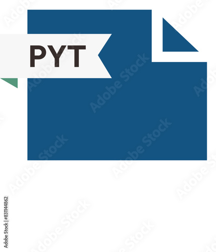 PYT File format icon  roe color fill
