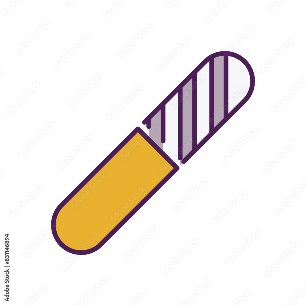 Nail File vector icon Nail File vector icon