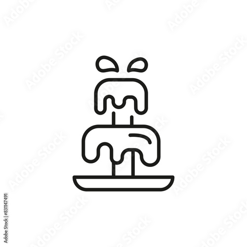 Chocolate fountain icon. Simple chocolate fountain icon for social media, app, and web design. Vector illustration