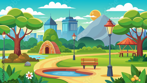 Plaza verde en la ciudad: un oasis de naturaleza urbana