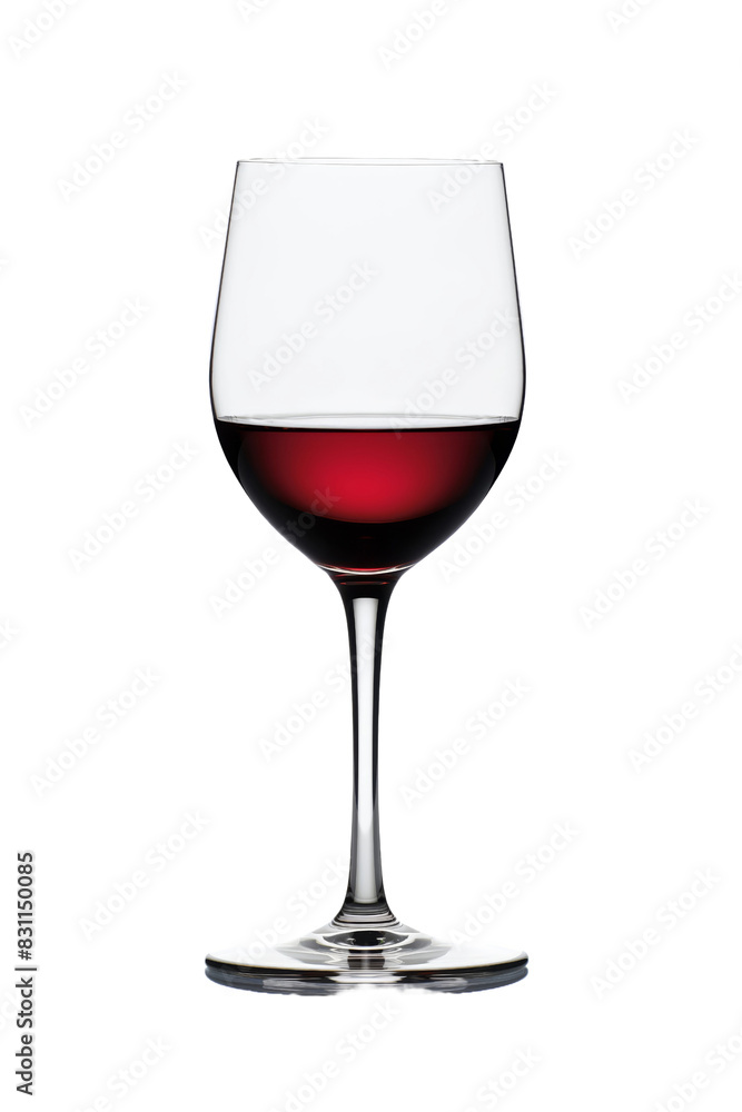 A wine glass is filled with red wine. The wine is almost gone, and the glass is almost empty, isolated transparent background A wine glass is filled with red wine. The wine is almost gone, and the glass is almost empty, isolated transparent background