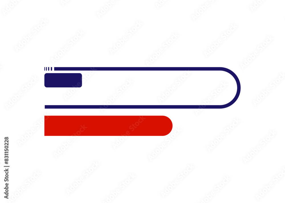 TV News Bar flat design TV News Bar flat design