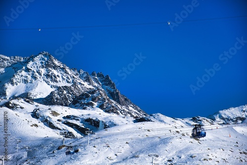 ski resort in winter