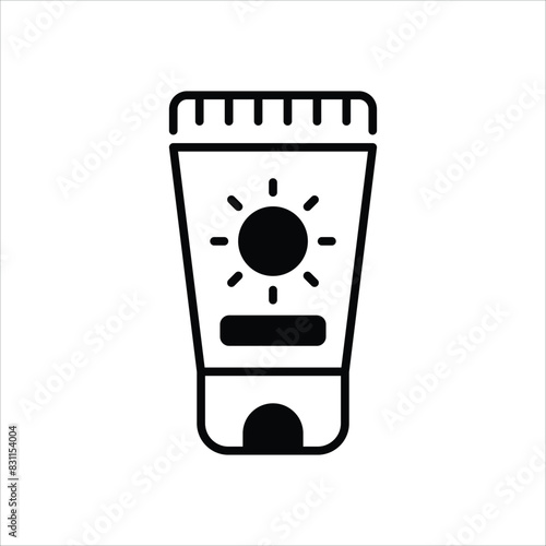 Sunscreen vector icon