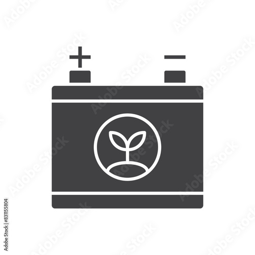 Green Energy Battery Icon