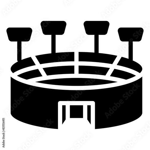 Modern design icon of stadium 

