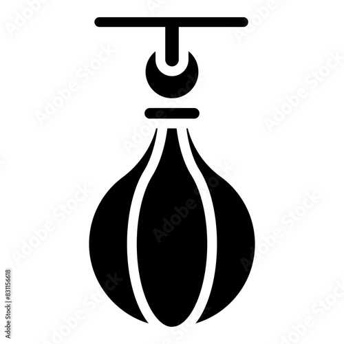 A modern design icon of punching bag

