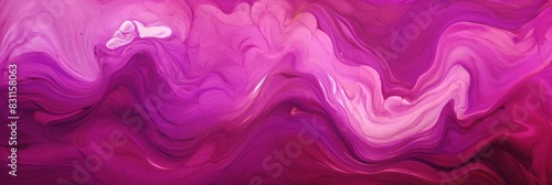 Abstract purple wave pattern illustration with smooth  flowing lines creating a vibrant and dynamic design  perfect for backgrounds  horizontal with copy space. Backgrounds  abstract art  modern 