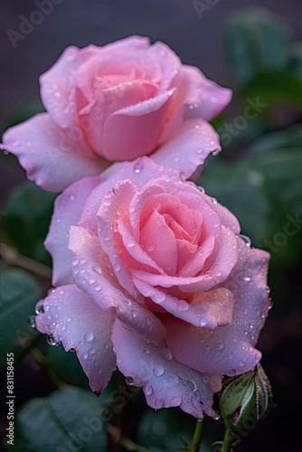 Amazing rose flower  close up shot