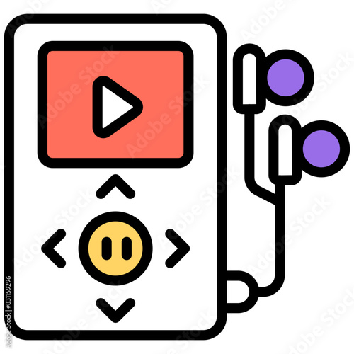 Vector design of mp3 player 


