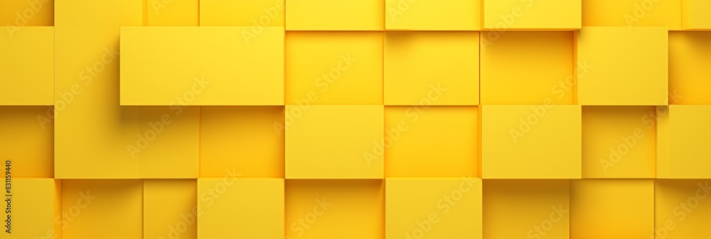 banner Abstract yellow geometric pattern illustration with three-dimensional squares creating a modern and vibrant design, perfect for backgrounds, horizontal with copy space. Geometric patterns banner Abstract yellow geometric pattern illustration with three-dimensional squares creating a modern and vibrant design, perfect for backgrounds, horizontal with copy space. Geometric patterns