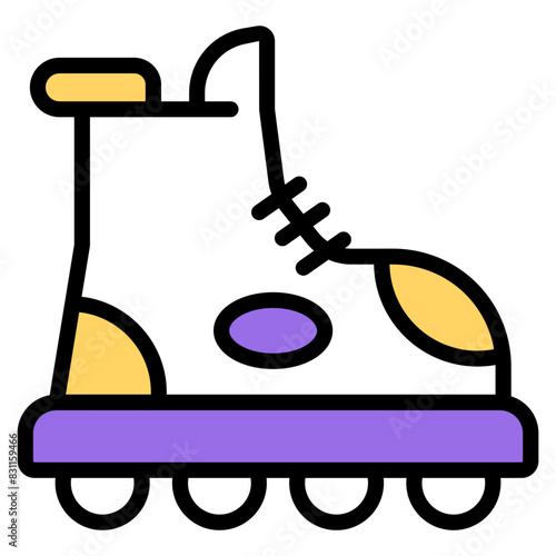 Vector design of ice skate 

