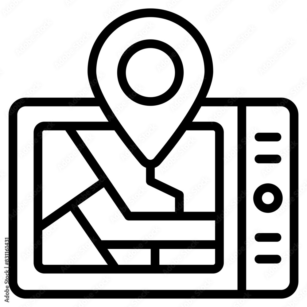 Premium design icon of mobile map
Premium design icon of mobile map