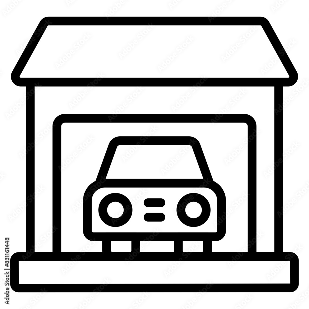 Premium download icon of garage
Premium download icon of garage