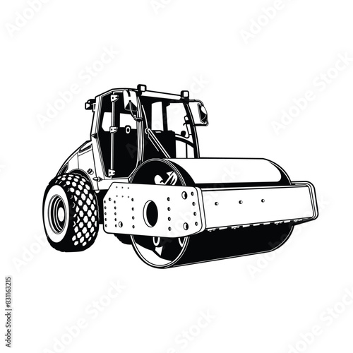 Smooth Drum Rollers vector illustration