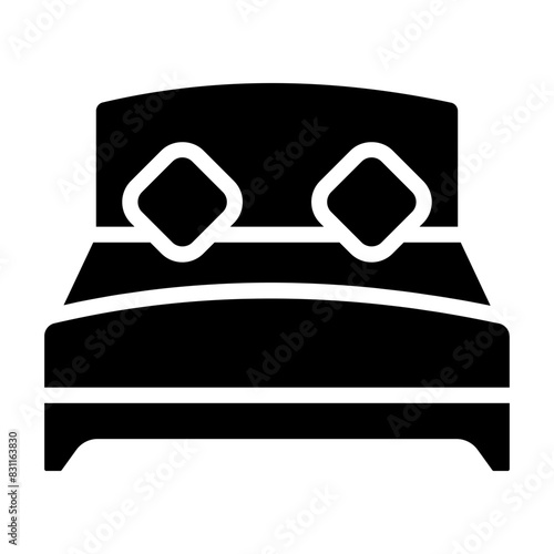 Premium download icon of bed

