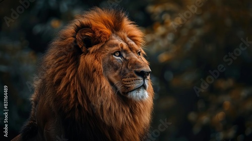 closeup portrait of a majestic lion in natural light wildlife animal photography