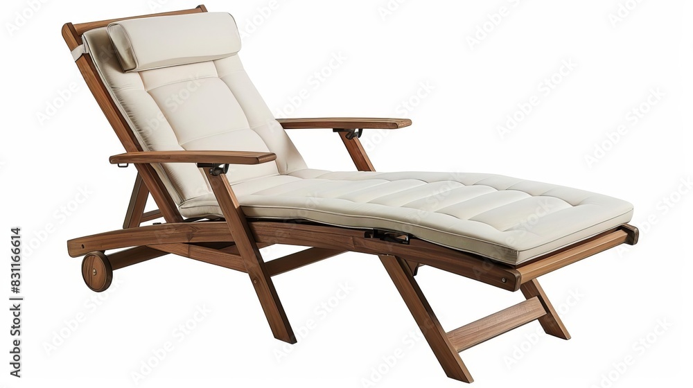 contemporary outdoor lounge chair patio furniture cut out on white product photography