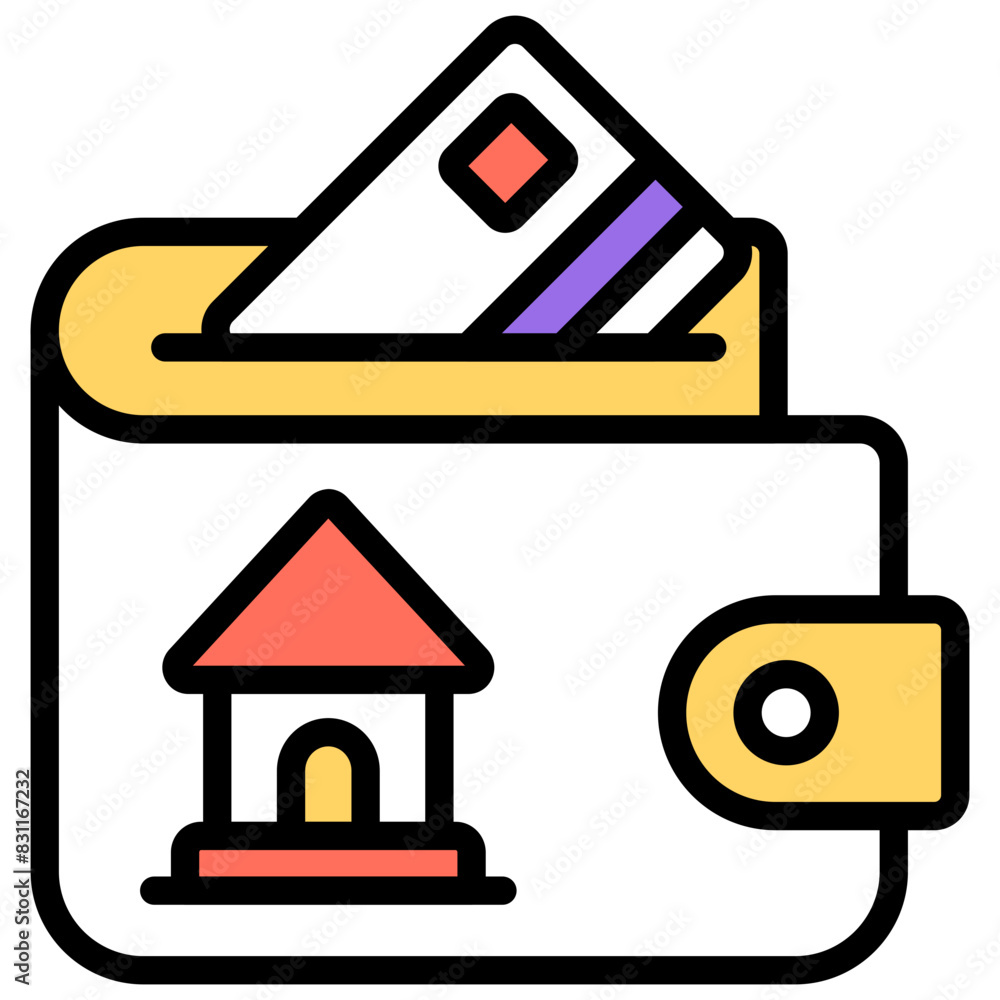 Trendy vector design of home payment
Trendy vector design of home payment