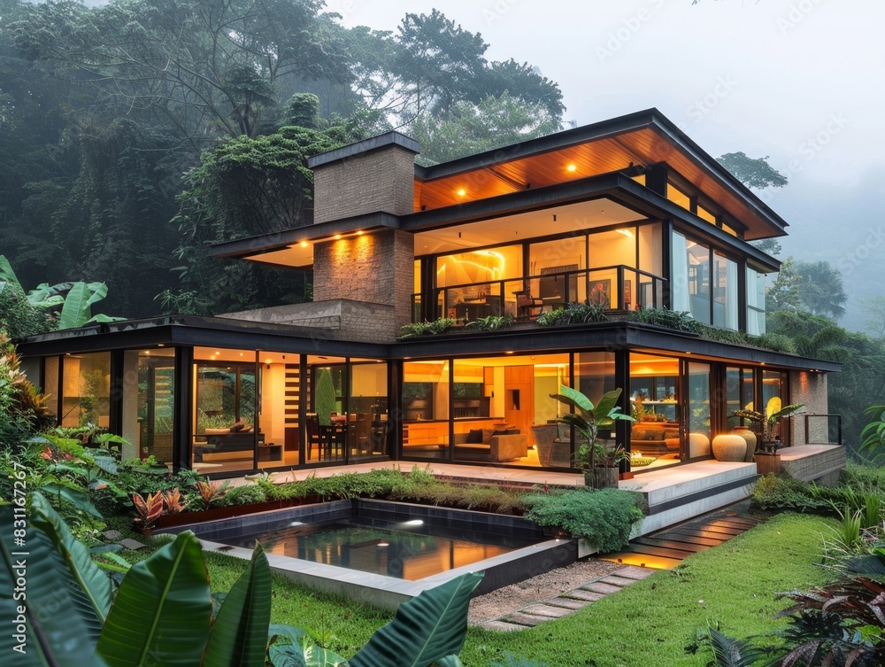 Flat or Slightly Angled Roof for Modern Look
Flat or Slightly Angled Roof for Modern Look
