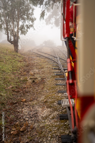 Diesel locomotive at Seymour, Victoria, Australia