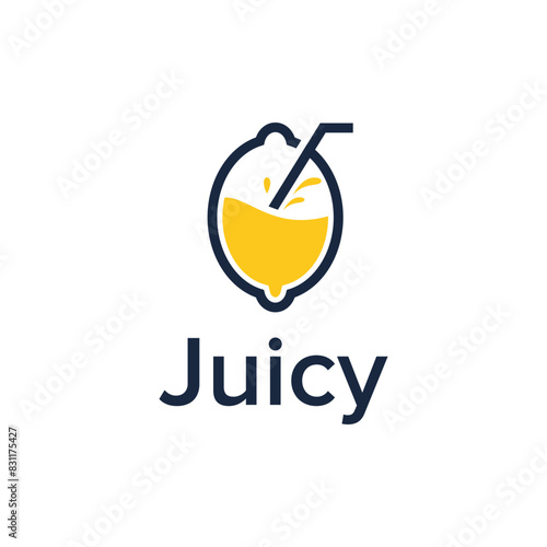 juicy simple sleek creative geometric modern logo design