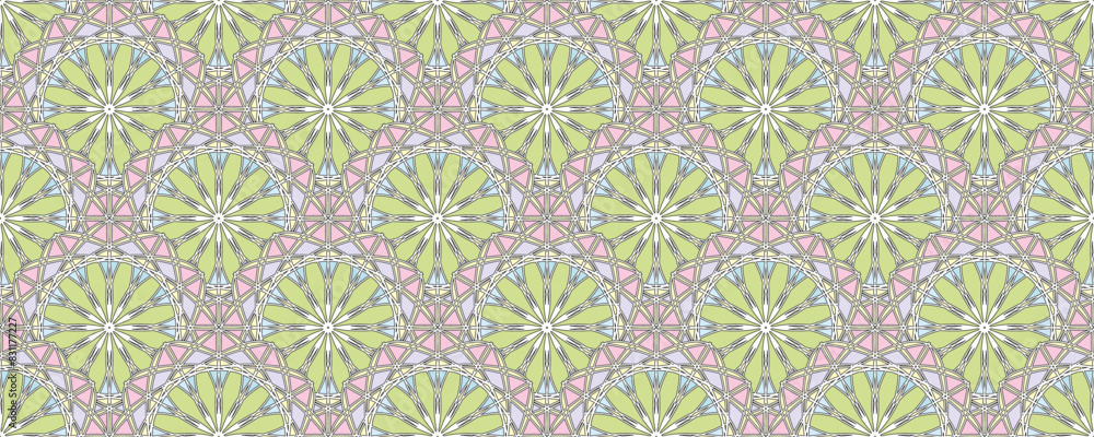 Vector seamless pattern with bright ethnic pattern. For printing, packaging, textiles Vector seamless pattern with bright ethnic pattern. For printing, packaging, textiles