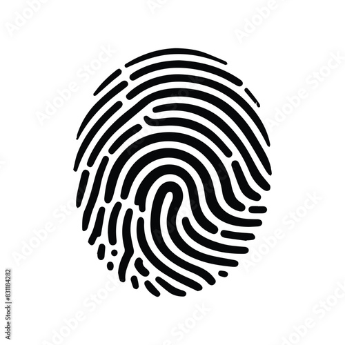 fingerprint scanning icon sign